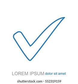 Line icon. Check