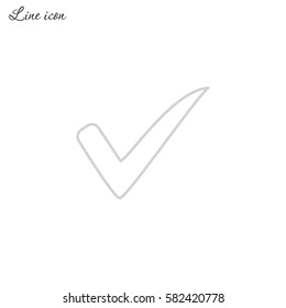 Line icon- Check