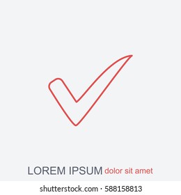 Line icon- Check