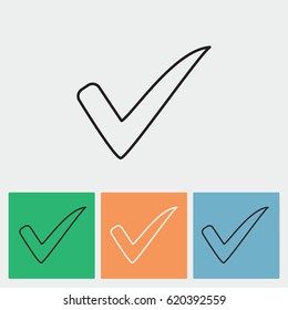 Line icon- Check