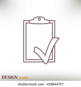 Line icon- check list icon