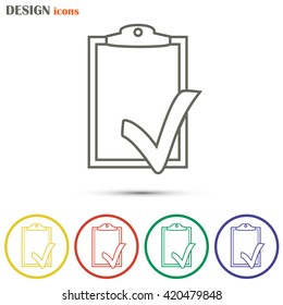 Line icon- check list icon