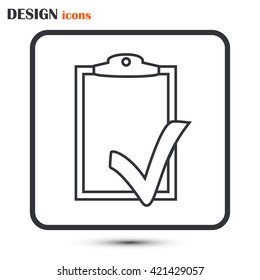 Line icon- check list icon