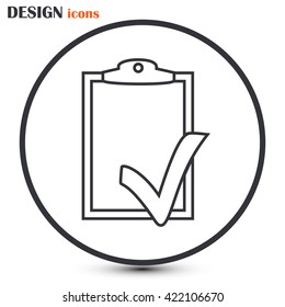 Line icon- check list icon