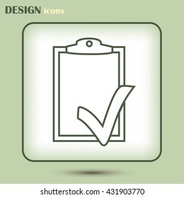 Line icon- check list icon