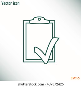 Line icon- check list icon
