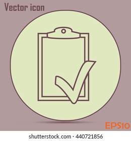 Line icon- check list icon