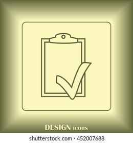 Line icon- check list icon