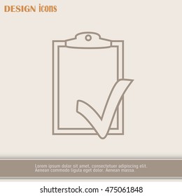 Line icon- check list icon