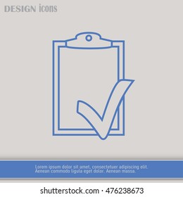 Line icon- check list icon