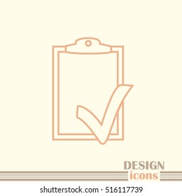 Line icon- check list icon