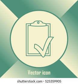 Line icon- check list icon