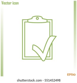 Line icon- check list icon