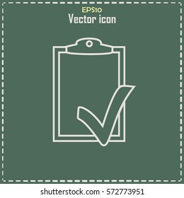 Line icon- check list icon