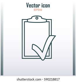 Line icon- check list icon