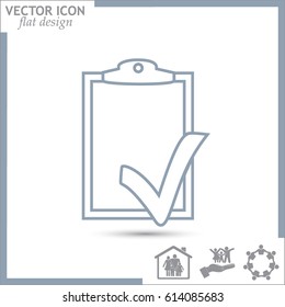 Line icon- check list icon