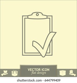 Line icon- check list icon