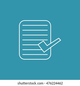 Line Icon of Checklist.