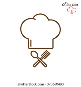 Line icon- chef