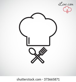 Line icon- chef