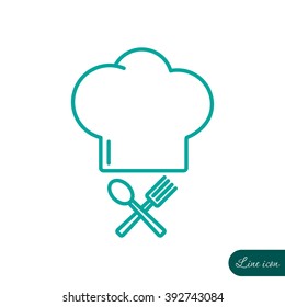 Line icon- chef