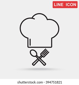 Line icon- chef