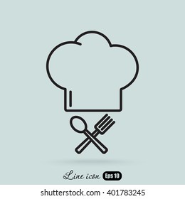 Line icon- chef