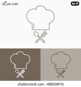 Line icon- chef