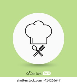 Line icon- chef
