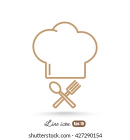 Line icon- chef