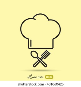 Line icon- chef