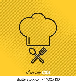 Line icon- chef