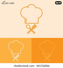 Line icon- chef