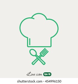 Line icon- chef