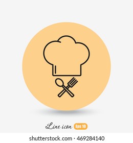 Line icon- chef