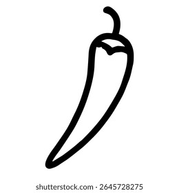 line icon chili pepper on white background
Vector icon on the theme of fruits and vegetables movement