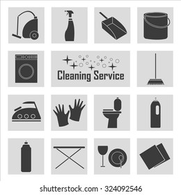Line icon of cleaning service for web banners, sites, infographics. Vector template for professional clean company.