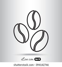 Line icon-  coffee beans