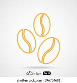 Line icon-  coffee beans
