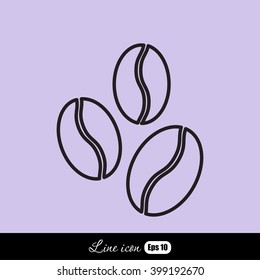 Line icon-  coffee beans