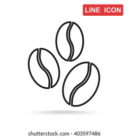 Line icon-  coffee beans