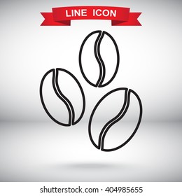 Line icon-  coffee beans