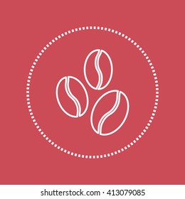Line icon-  coffee beans