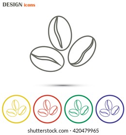 Line icon. Coffee beans icon
