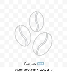 Line icon-  coffee beans