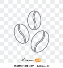 Line icon-  coffee beans