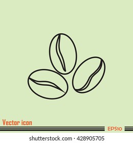 Line icon. Coffee beans icon