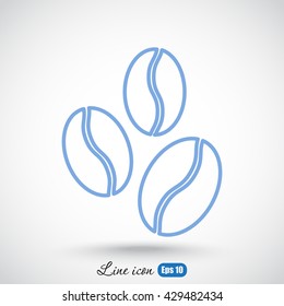 Line icon-  coffee beans