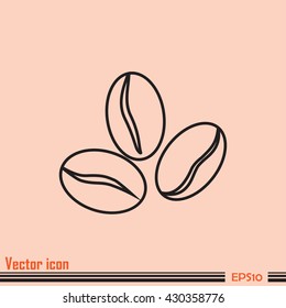 Line icon. Coffee beans icon