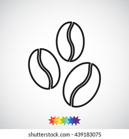 Line icon-  coffee beans